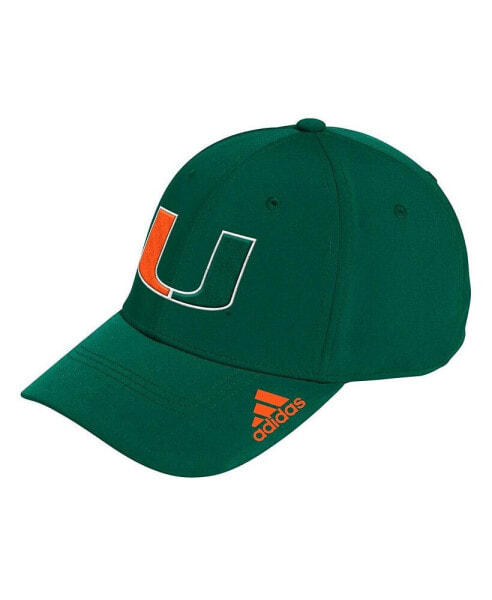 Men's Green Miami Hurricanes Locker Room Logo Flex Hat