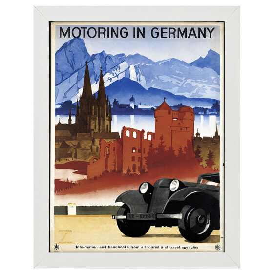 Bilderrahmen Poster Motoring in Germany