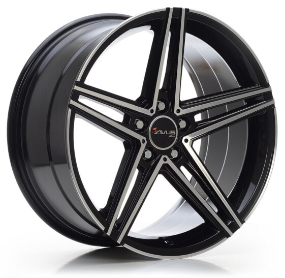 Avus Racing AC-515 black polished 7.5x17 ET45 - LK5/112 ML66.6