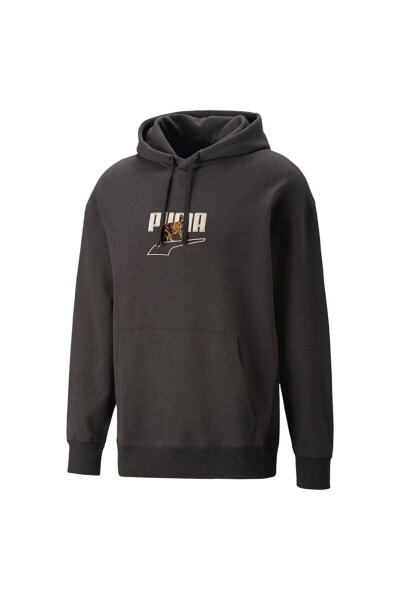 Downtown Graphic Hoodie Tr Black