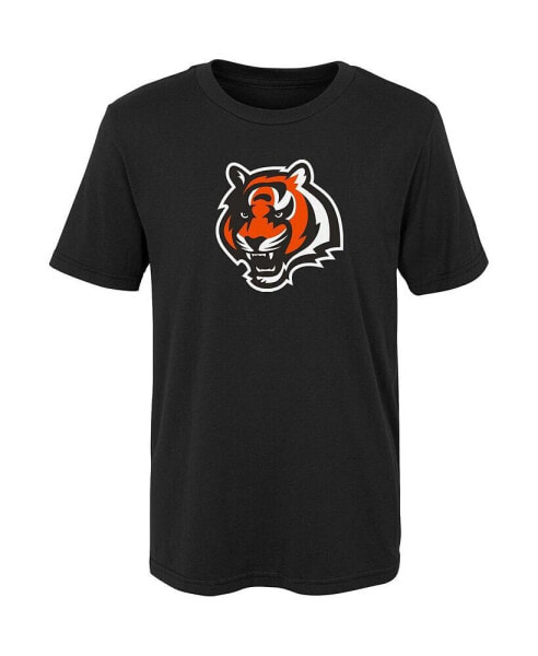 Little Boys and Girls Black Cincinnati Bengals Primary Logo T-shirt