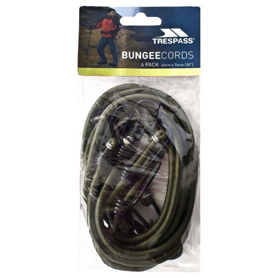 TRESPASS Bungee Cord 4 Pack 6 mm Rope