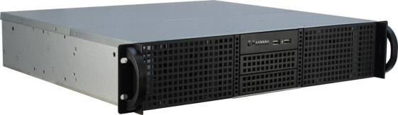 Inter-Tech 2U-20240 - Rack - Server - Black - ATX - micro ATX - Mini-ATX - Steel - HDD - Network - Power