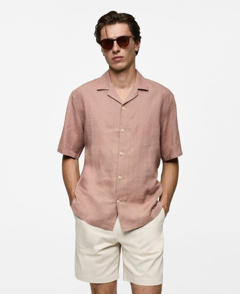 Men's Linen Regular-Fit Shirt