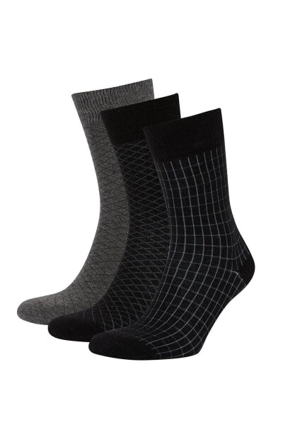 Erkek Pamuklu 3'lü Soket Çorap R8081azns