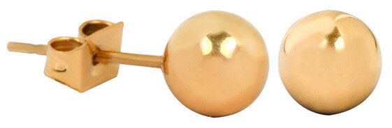 Gold plated steel earrings
