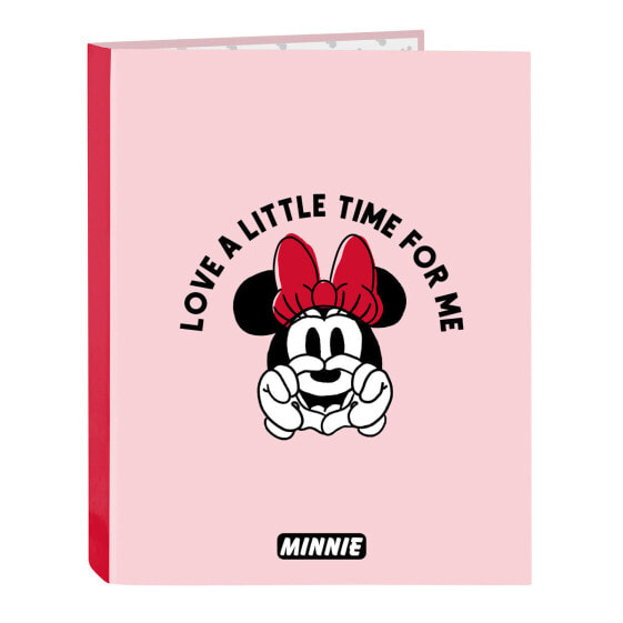 Папка-регистратор для детей Minnie Mouse Me time Розовая A4 (26.5 x 33 x 4 см)