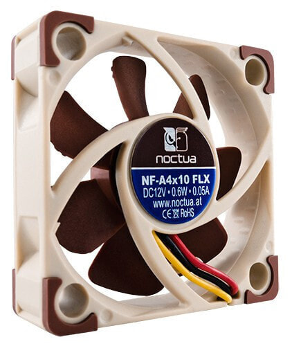 Noctua NF-A4x10 FLX - Fan - 4 cm - 3700 RPM - 4500 RPM - 17.9 dB - 8.2 m³/h