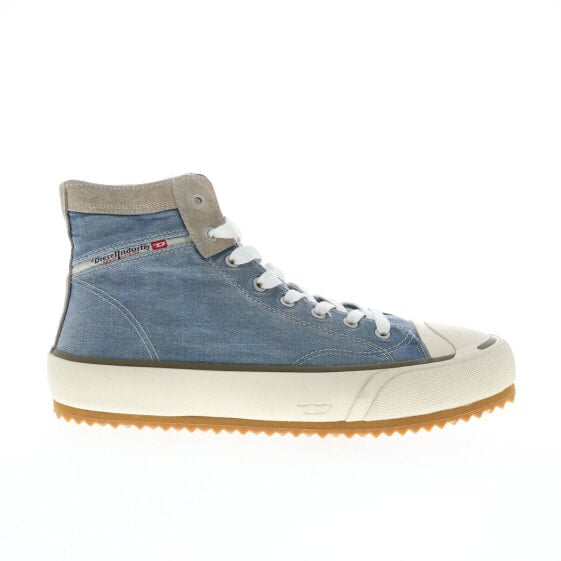 Diesel S-Principia Mid X Mens Blue Canvas Lifestyle Sneakers Shoes