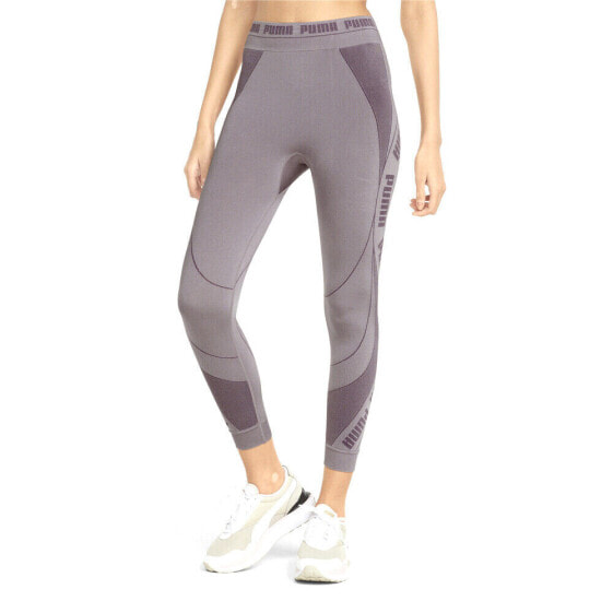 Puma Evoknit 78 High Waisted Athletic Leggings Womens Purple Athletic Casual 847