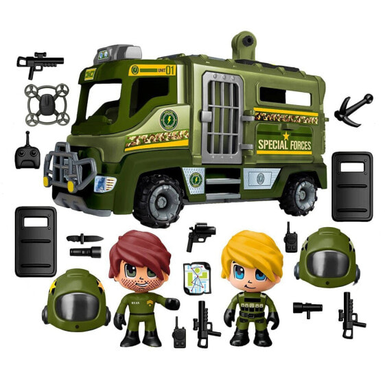 Игровой набор фигурок Pinypon Action Special Forces Truck Multicolor