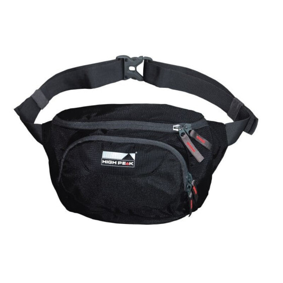 Мужская поясная сумка текстильная черная повседневная Tigra 32075 belt pouch