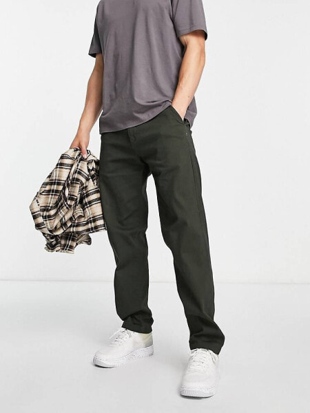 Jack & Jones Intelligence Kane loose fit chino in khaki