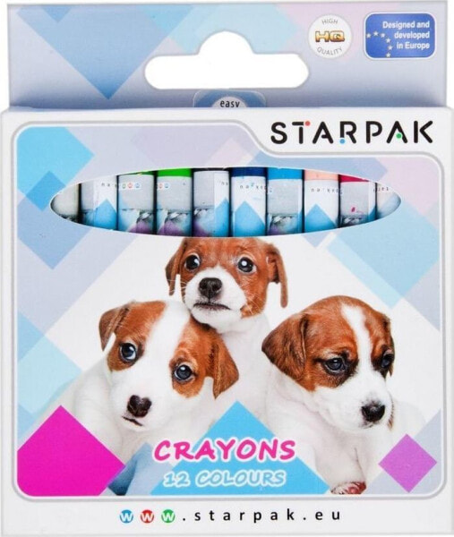 Starpak I KREDKI WOSK 12KOL STK DOGGY PUD 12/144