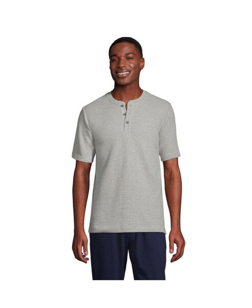 Пижама Lands' End Tall Waffle Henley T-Shirt