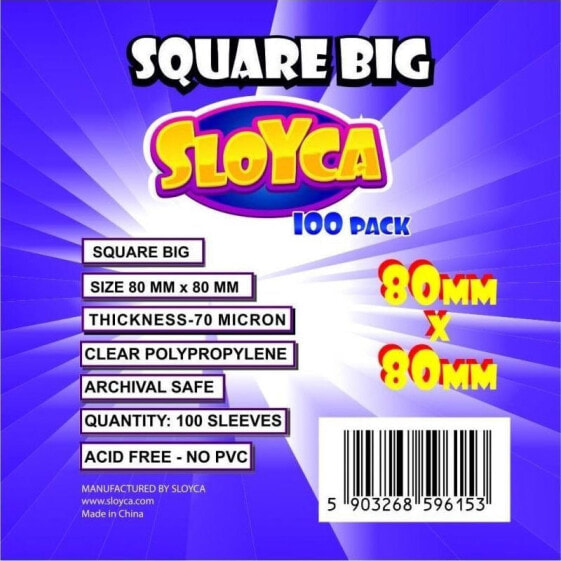 Игра для компаний SLOYCA Koszulki Square Big 80x80mm (100 штук) SLOYCA