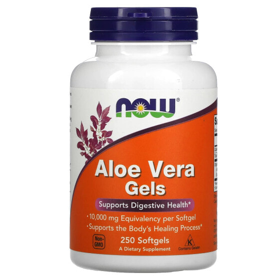Комплекс для пищеварительной системы NOW Aloe Vera Gels, 250 капсул