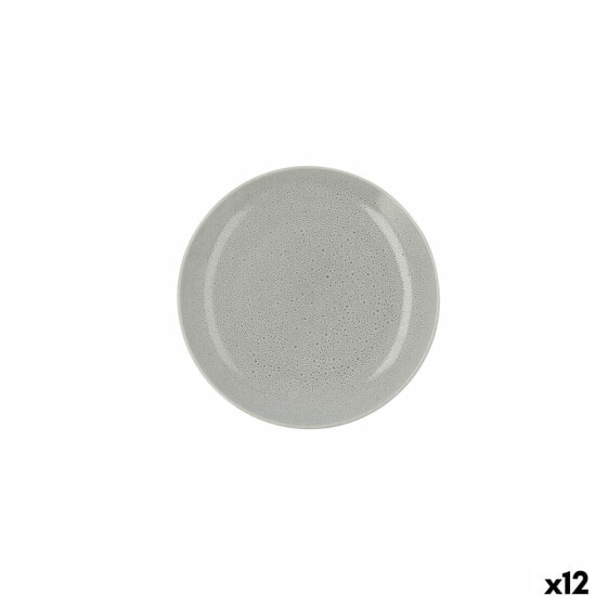 Тарелка плоская Ariane Porous керамическая зелёная Ø 21 см (12 штук)