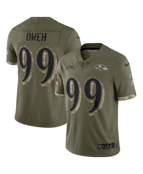 Men's Odafe Oweh Olive Baltimore Ravens 2022 Salute To Service Limited Jersey