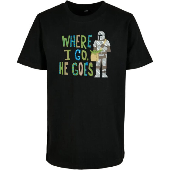 MISTER TEE Mandalorian Where I Go short sleeve T-shirt