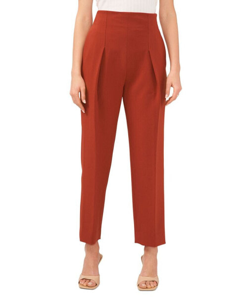 Women's High-Waisted Pleated-Front Pants