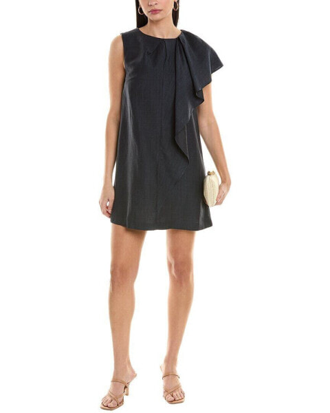 Alpha Studio Linen-Blend Shift Dress Women's