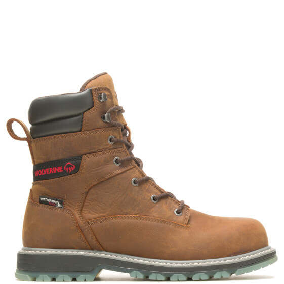 Ботинки мужские Wolverine Floorhand LX Waterproof Steel Toe 8" водонепроницаемые коричневые