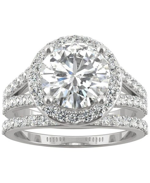 Moissanite Bridal Set (3-5/8 ct. t.w. Diamond Equivalent) in 14k White Gold