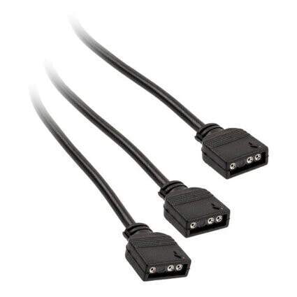 Kolink ARGB 1-2 Splitter Cable - 30 cm - Universal - Cable splitter - Black - 3-pin - 2x 3-pin - 5 V
