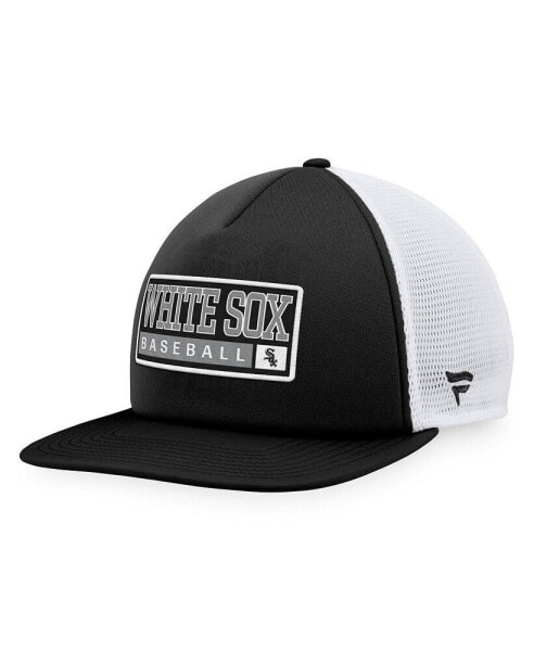 Men's Black, White Chicago White Sox Foam Trucker Snapback Hat