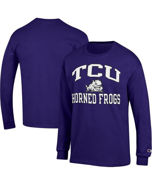 Men's Purple TCU Horned Frogs High Motor Long Sleeve T-shirt