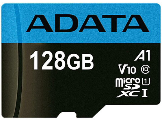 ADATA 128GB Premier microSDXC UHS-I / Class 10 V10 A1 Memory Card with SD Adapte