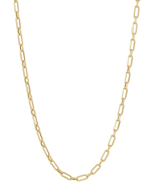 Children's Paperclip Link 13" Chain Necklace in 14k Gold