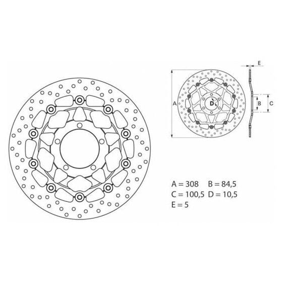 BREMBO 78B40862 brake disc