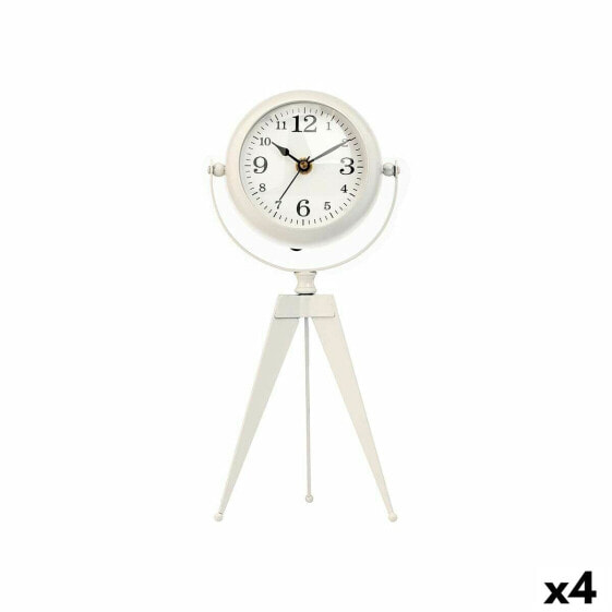 Настольные часы Трипод Белый Металл 12 x 30 x 12 cm (4 штук)