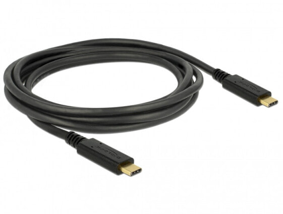 Кабель USB C - USB C Delock 83668 2 м Black 5000 Mbit/s