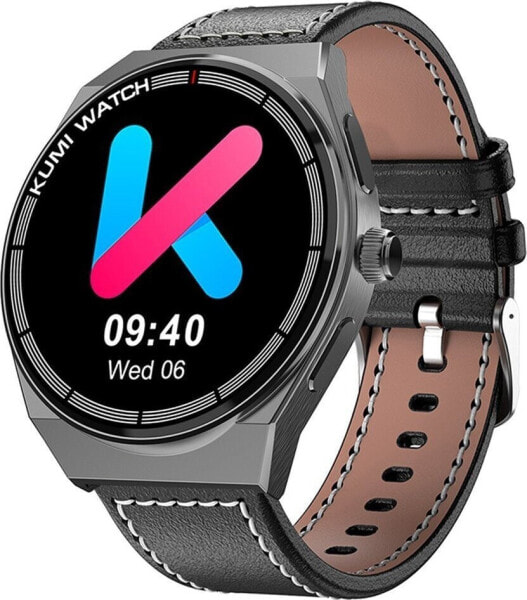 Smartwatch Kumi GT5 Max Czarno-brązowy (KU-GT5M/GY)