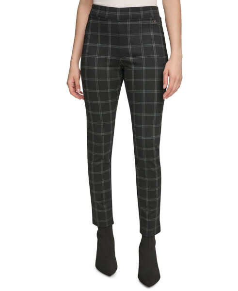 Women's Plaid Pull-On Leggings