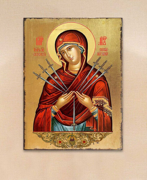 Икона Девы Марии с семью мечами Designocracy 16" x 12"