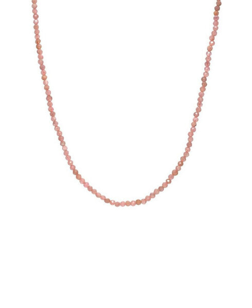 Zoe Lev pink Rhodochrosite Beaded Necklace