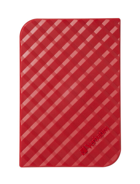 Verbatim Store 'n' Go USB 3.0 Hard Drive 1TB Red - 1000 GB - 3.2 Gen 1 (3.1 Gen 1) - 5400 RPM - Red