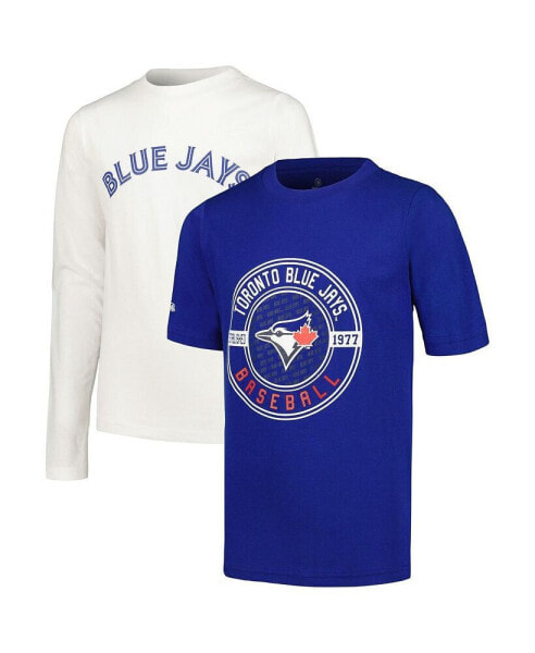 Big Boys Royal, White Toronto Blue Jays T-shirt Combo Set