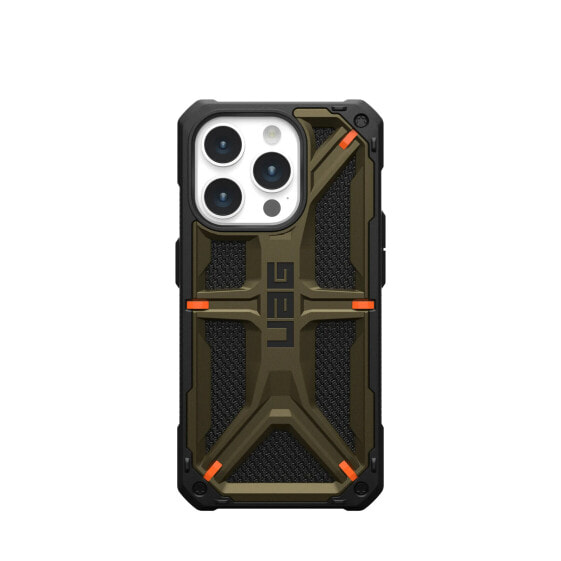 Urban Armor Gear UAG Monarch Case| Apple iPhone 15 Pro| kevlar element grün|