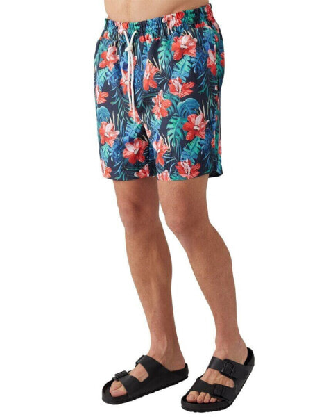 Sol Angeles Hibiscus Floral Swim Short Men's