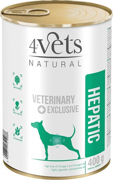 4Vets 4VETS Natural Hepatic Dog - mokra karma dla psa - 400 g