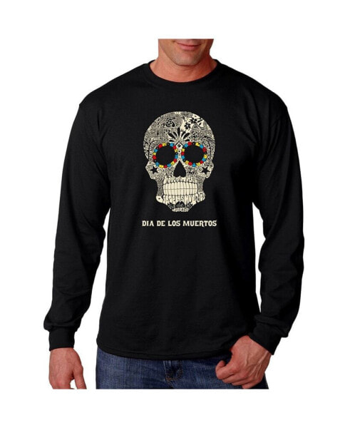 Men's Word Art - Dia De Los Muertos Long Sleeve T-Shirt