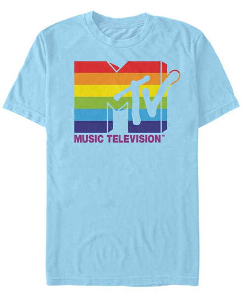 Men's Rainbow Pride Logo Short Sleeve T- shirt