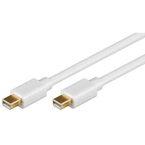 Goobay Mini DisplayPort Verbindungskabel 1.2 2m - 4K 3840x2160 vergoldet - Cable - Digital/Display/Video