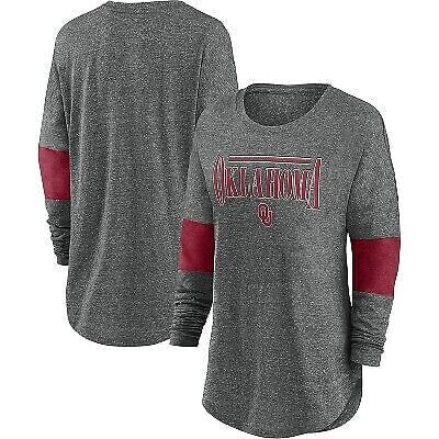 NCAA Oklahoma Sooners Women's Thick Band Long Sleeve T-Shirt - XL