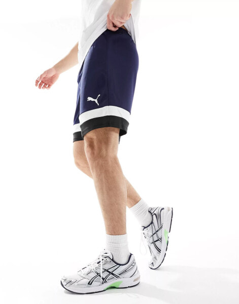 Puma Football Rise shorts in navy